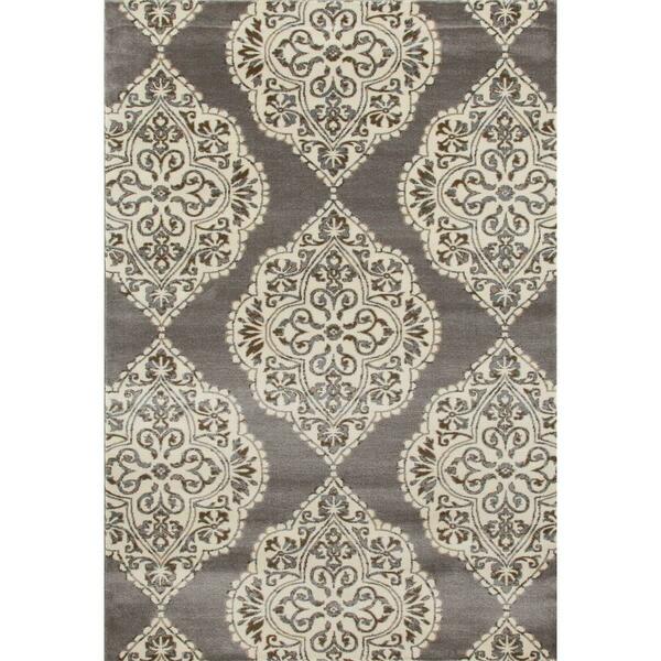 Art Carpet 4 X 6 Ft. Arabella Collection Medallion Woven Area Rug, Gray 841864103050